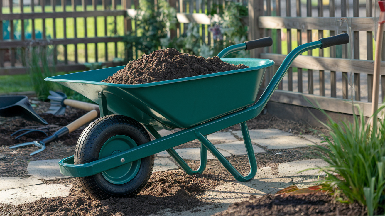 Best Choice Products Dual-Wheel Wheelbarrow