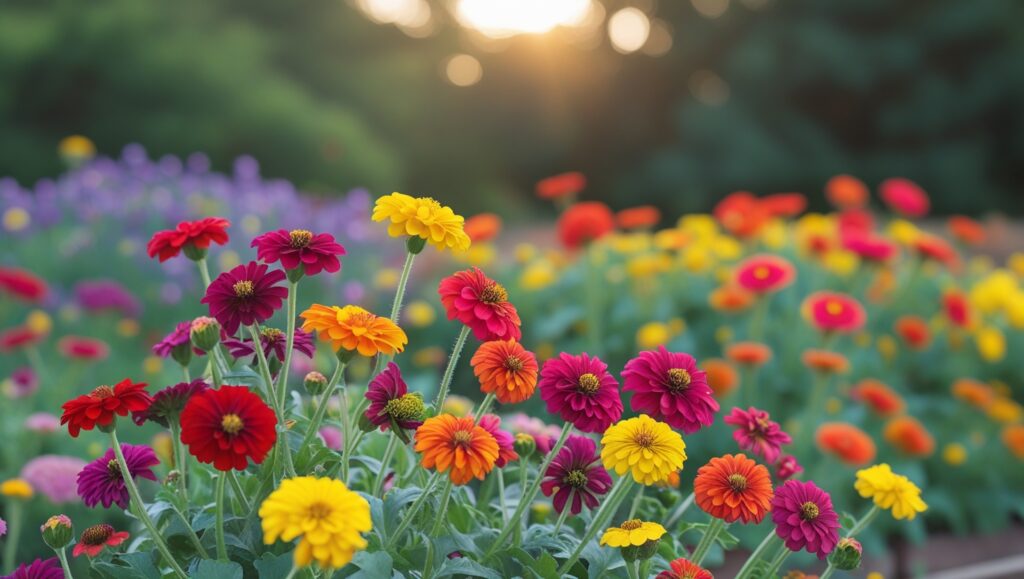 Zinnias should be planted in an area that receives